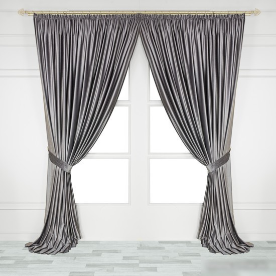 Штора Mio Tesoro Velvet 1.5x2.6 м (серый)