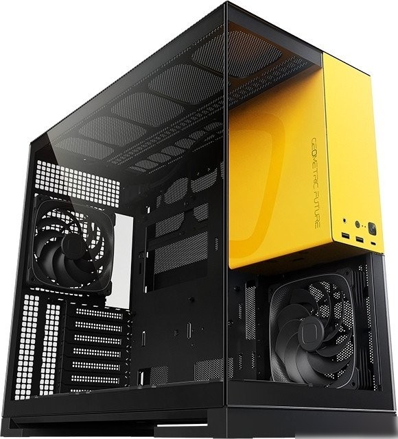 Корпус Geometric Future Model 5 5FAN (черный/желтый)