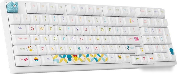 Клавиатура Akko 3098B Doraemon Rainbow (Akko CS Jelly Pink)
