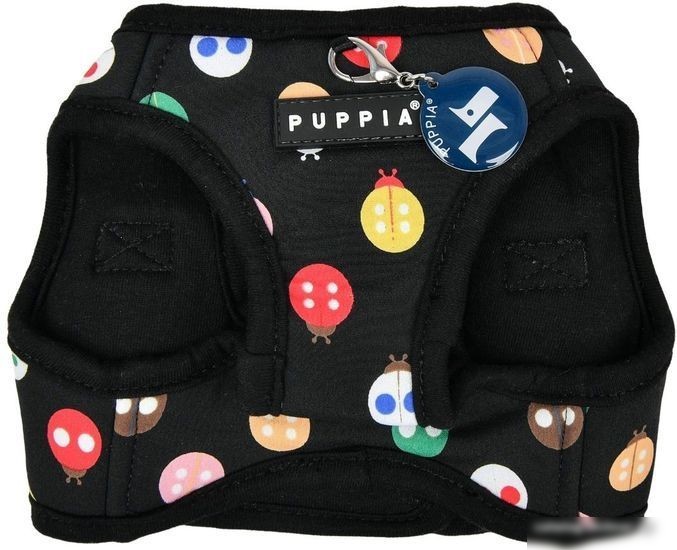 Шлейка-жилетка Puppia Lady Beetle-A PAWA-HB1957-BK-M (черный)