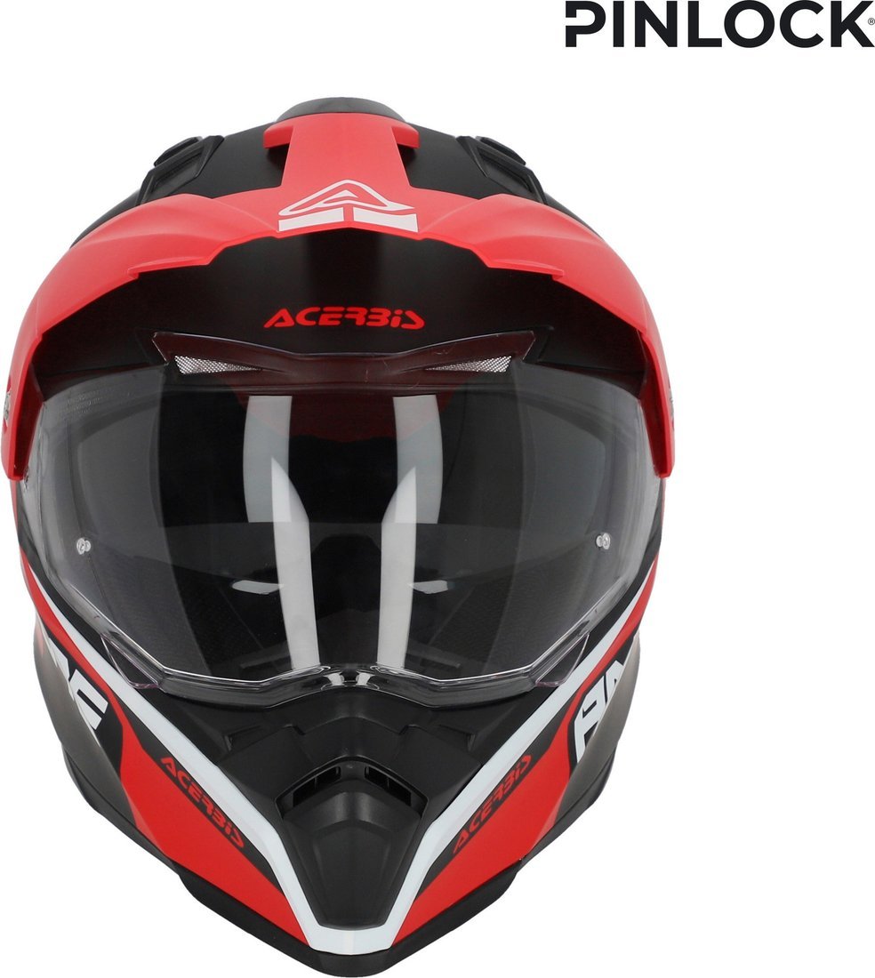 Мотошлем Acerbis Flip FS-606 22-06 0025107.295.061 (XS, серый/красный)