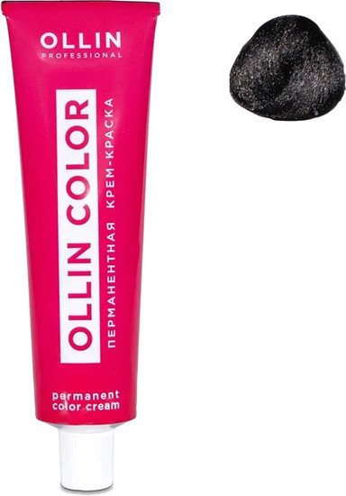 Крем-краска Ollin Professional Color перманентная 2/0 черный 60 мл
