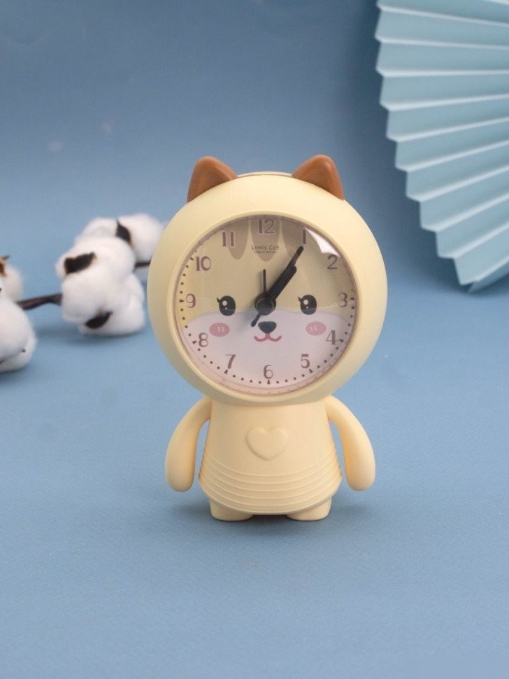 Настольные часы ILikeGift Lovely Cat 100P-2305-01 (желтый)
