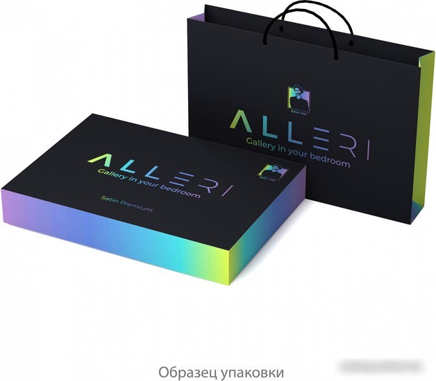 Постельное белье Alleri Сатин Premium семейный СП-249