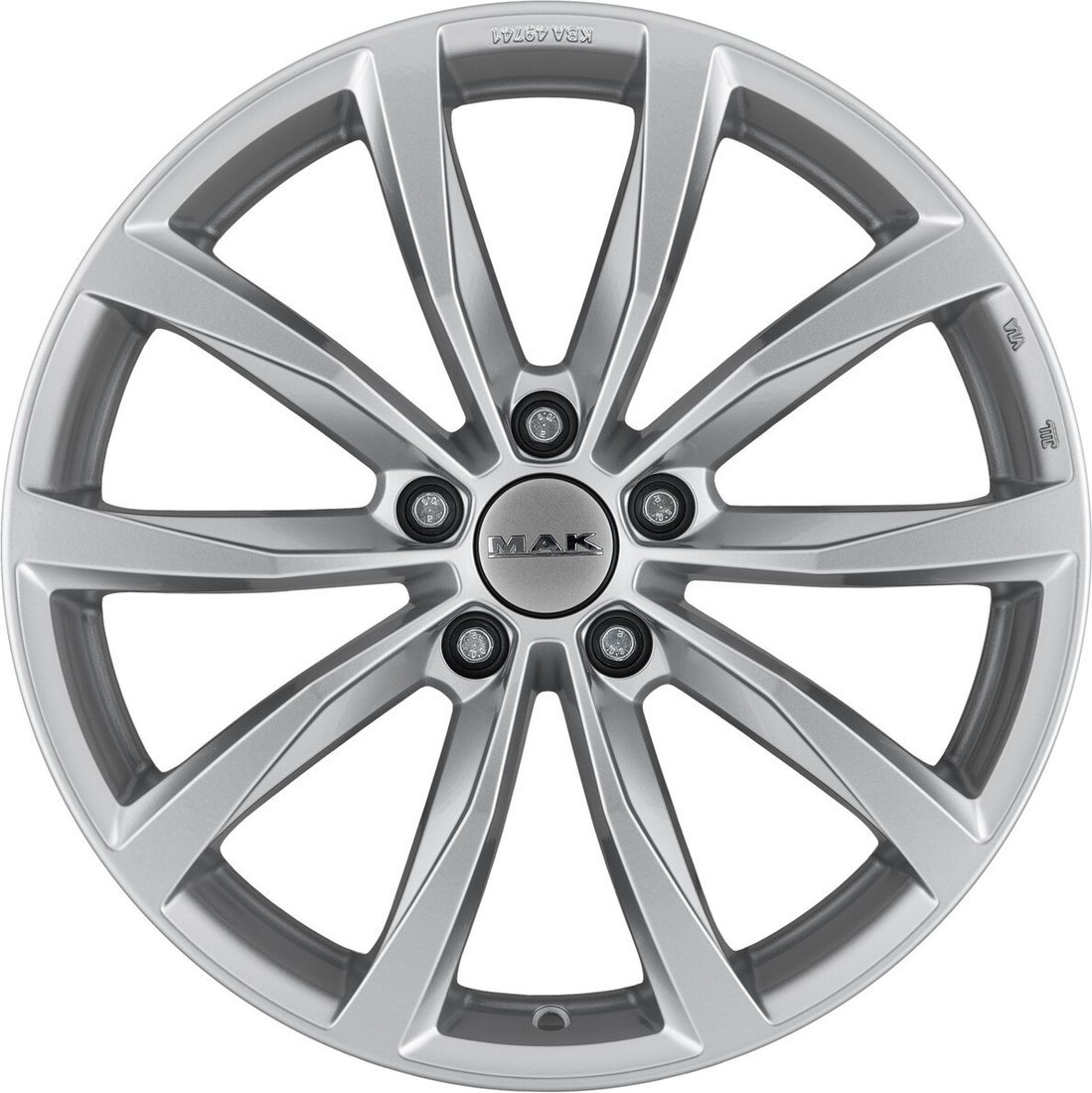 Литые диски MAK Wolf 16x6.5" 5x114.3мм DIA 66.1мм ET 50мм Silver