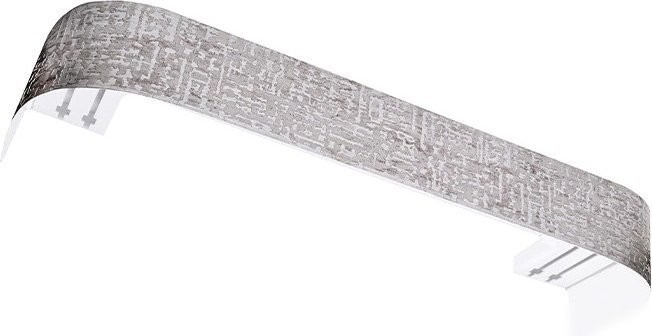 Карниз для штор Legrand Бруно 7см 2.4м 2р с поворотами 58139439 (платина)