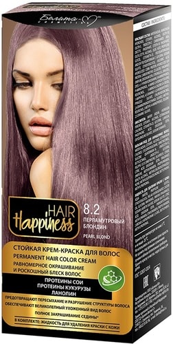 Белита-М Hair Happiness Стойкая 8.2 перламутровый блондин