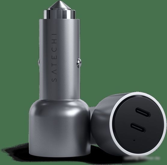 Автомобильное зарядное Satechi 40W Dual USB-C PD Car Charger ST-U2C40CCM