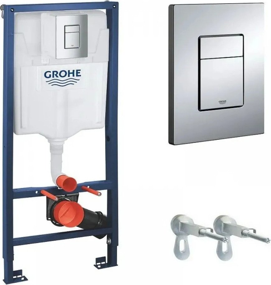Унитаз подвесной Grado GD-W204T + GROHE Rapid SL 38772001 (с кнопкой смыва)