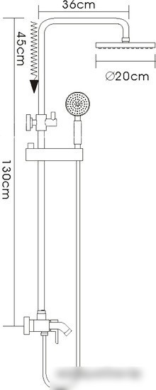Душевая система FRAP F2416