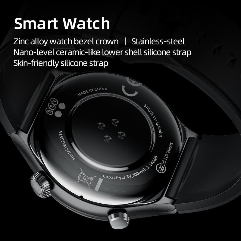 Умные часы QCY Watch Active GT (серебристый)