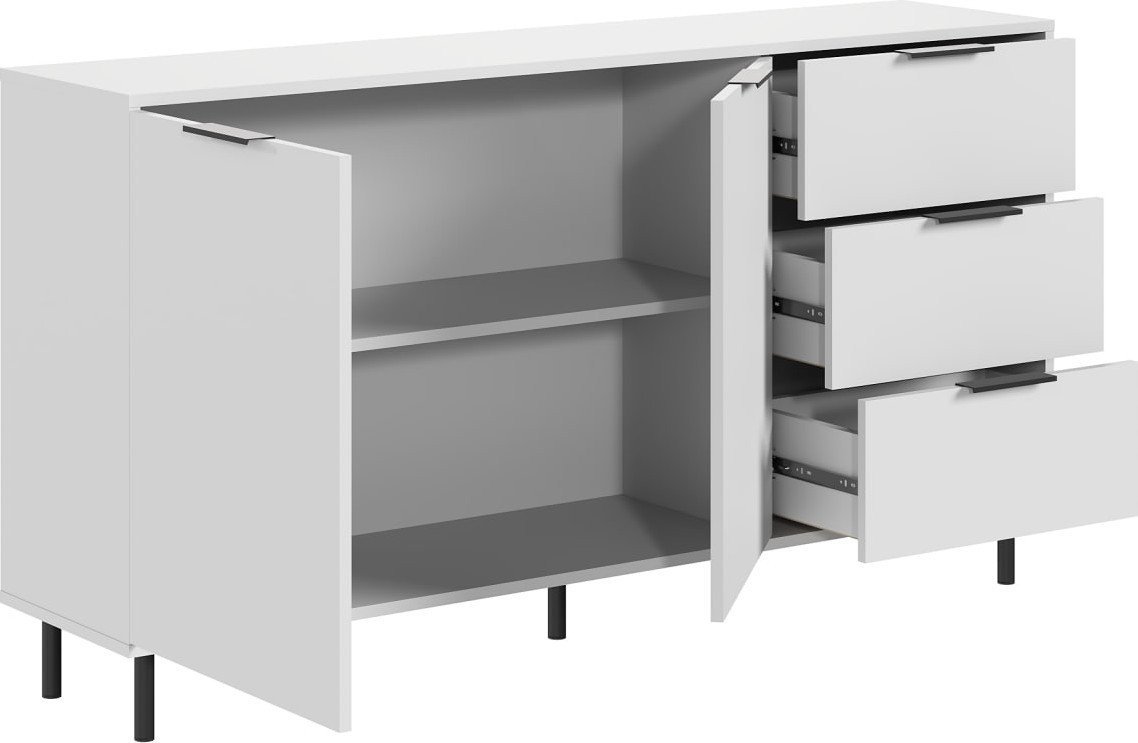 Тумба Mio Tesoro Rimini KOM2D3S/150 (белый/белый)
