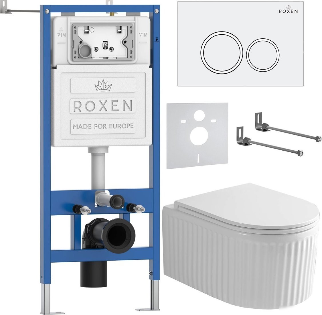 Унитаз подвесной Roxen StounFix Dual Fresh 968230