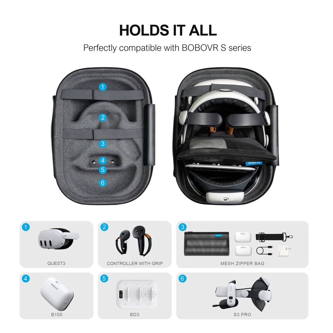 Защитный кейс BOBOVR C3 Carrying Case для Quest 3 & 3S