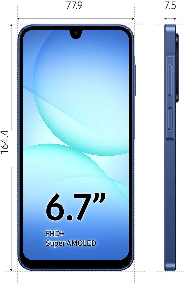 Телефон Samsung Galaxy A17 5G SM-A176B 6GB/128GB (синий)