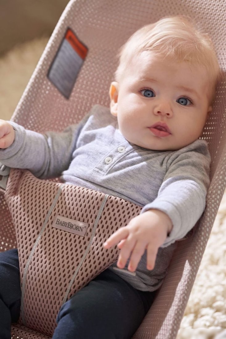 Шезлонг BabyBjorn Bliss Mesh 0061.08 (dusty pink)