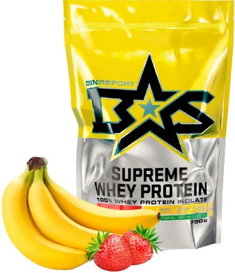 Протеин Binasport Supreme Whey Protein (750г, клубника/банан)