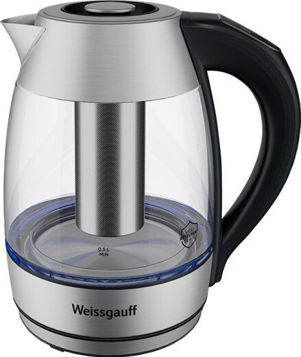 Электрический чайник Weissgauff WK 1810 EcoGlass Filter TempControl