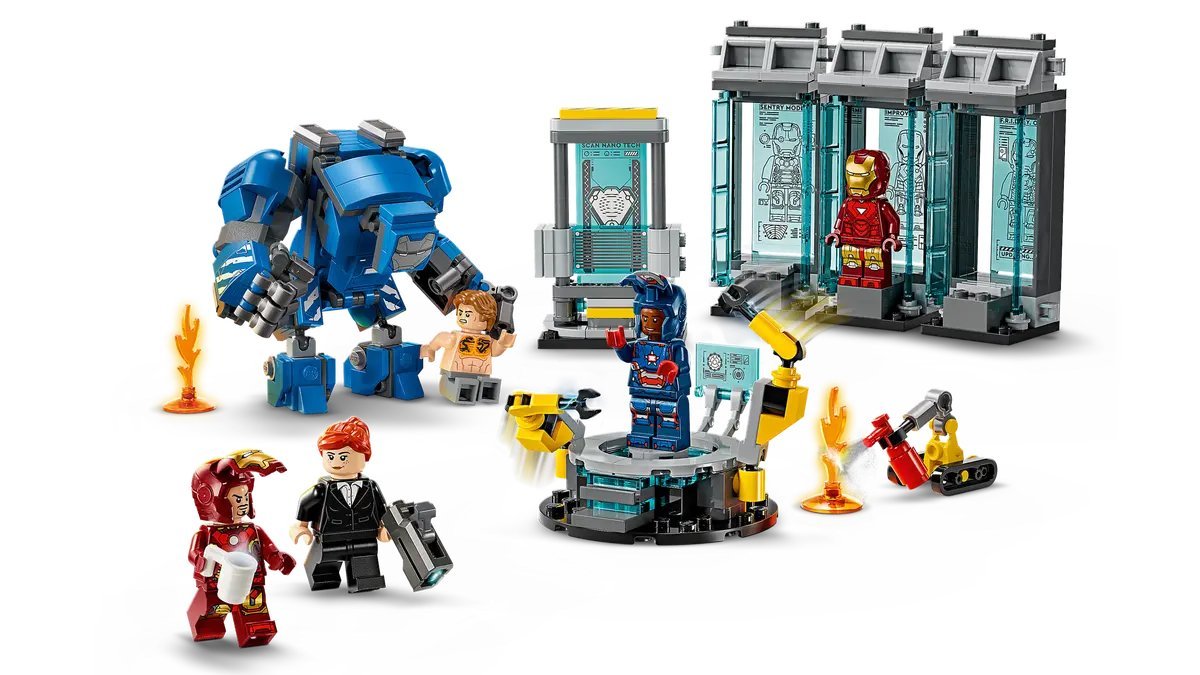 Конструктор LEGO Marvel Лаборатория Железного Человека: Зал Доспехов 76315