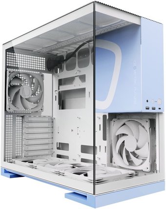 Корпус Geometric Future Model 5 5FAN (белый/голубой)