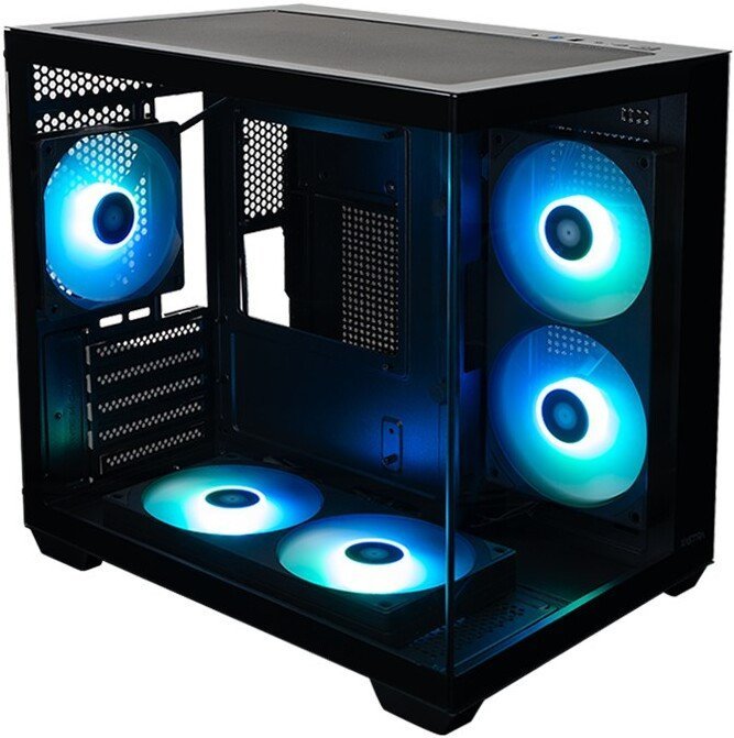 Корпус XASTRA QW400M 5ARGB-FC-C6-AC QW400M-2FA24A-1FC12A-C6-AC (черный)