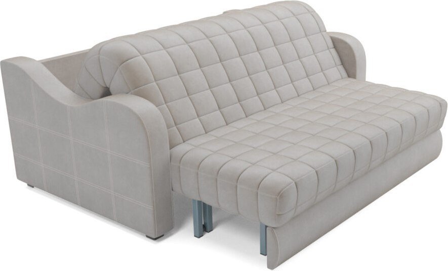 Диван Мебель-АРС Аккордеон Барон №4 НПБ 180x200 (бархат бежевый Star Velvet 6 Light Beige)