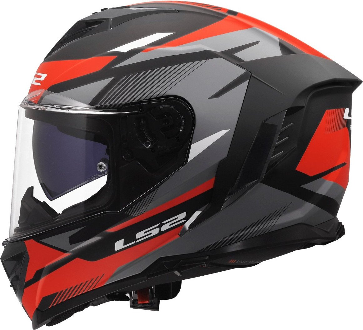 Мотошлем LS2 FF818 Storm III Komai (2XL, черный/красный)