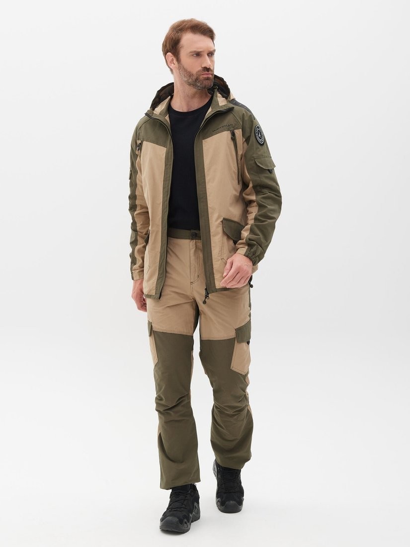 Костюм Huntsman Горка-Люкс Хаки/Песок Nylon Cotton Рип-Стоп (р.48-50/170-176)