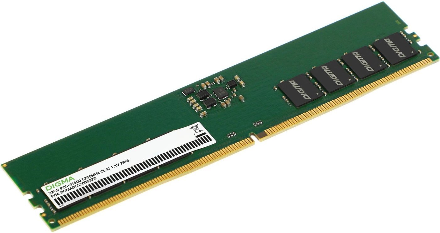 Оперативная память Digma 32ГБ DDR5 5200 МГц DGMAD55200032D