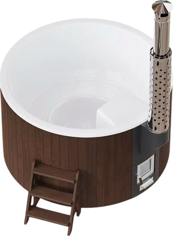 Купель PolarSpa Elite термососна 180 (темный, с утеплением композитной чаши)