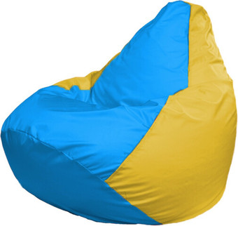 Кресло-мешок Flagman Груша Макси Г2.1-280 (желтый/голубой)