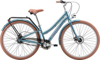 Велосипед Stark Comfort Lady 28 D 14.5 2025 HQ-0017935 (темно-бирюзовый/лавандовый)