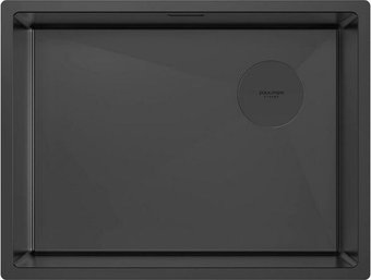 Кухонная мойка Paulmark Next-Skew 58 UNI PM885844-MBN (черный/черный матовый)