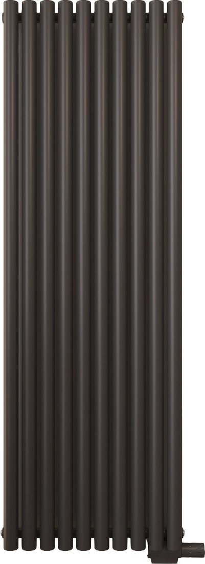 Стальной трубчатый радиатор Faberg Garmonia 1/50 (черный матовый RAL-9005, 8 секций)