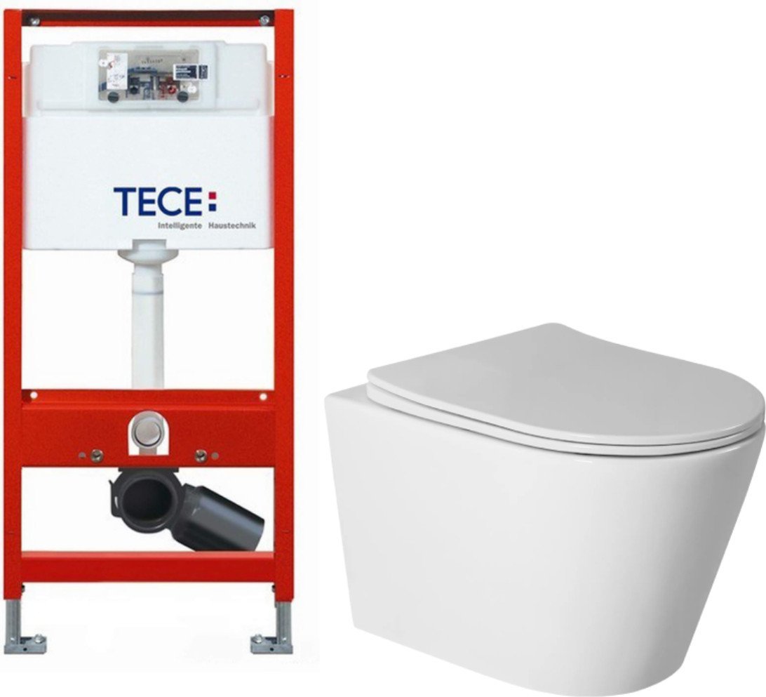 Унитаз подвесной Saniteco Torando T-201W + TECE Profil 9300302