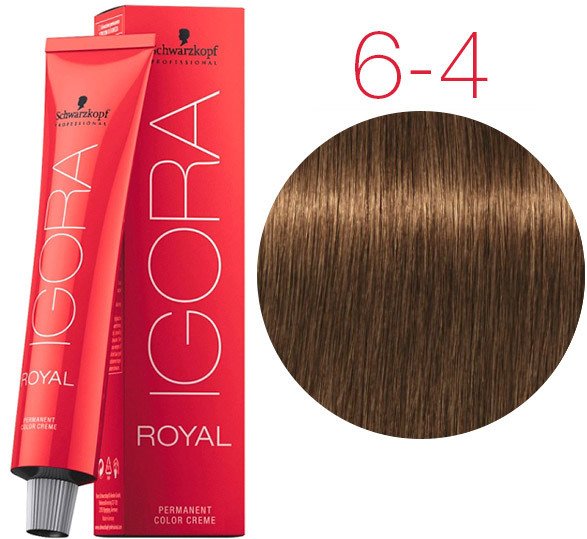 Крем-краска для волос Schwarzkopf Professional Igora Royal Permanent Color Creme 6-4 60 мл