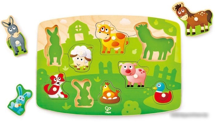 Мозаика/пазл Hape Ферма E1408