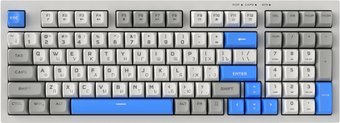 Клавиатура Ritmix RKB-598BL (серый/белый)