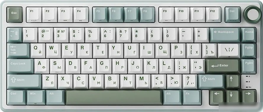 Клавиатура Royal Kludge R75 RGB (Sky Cyan, RK Silver)