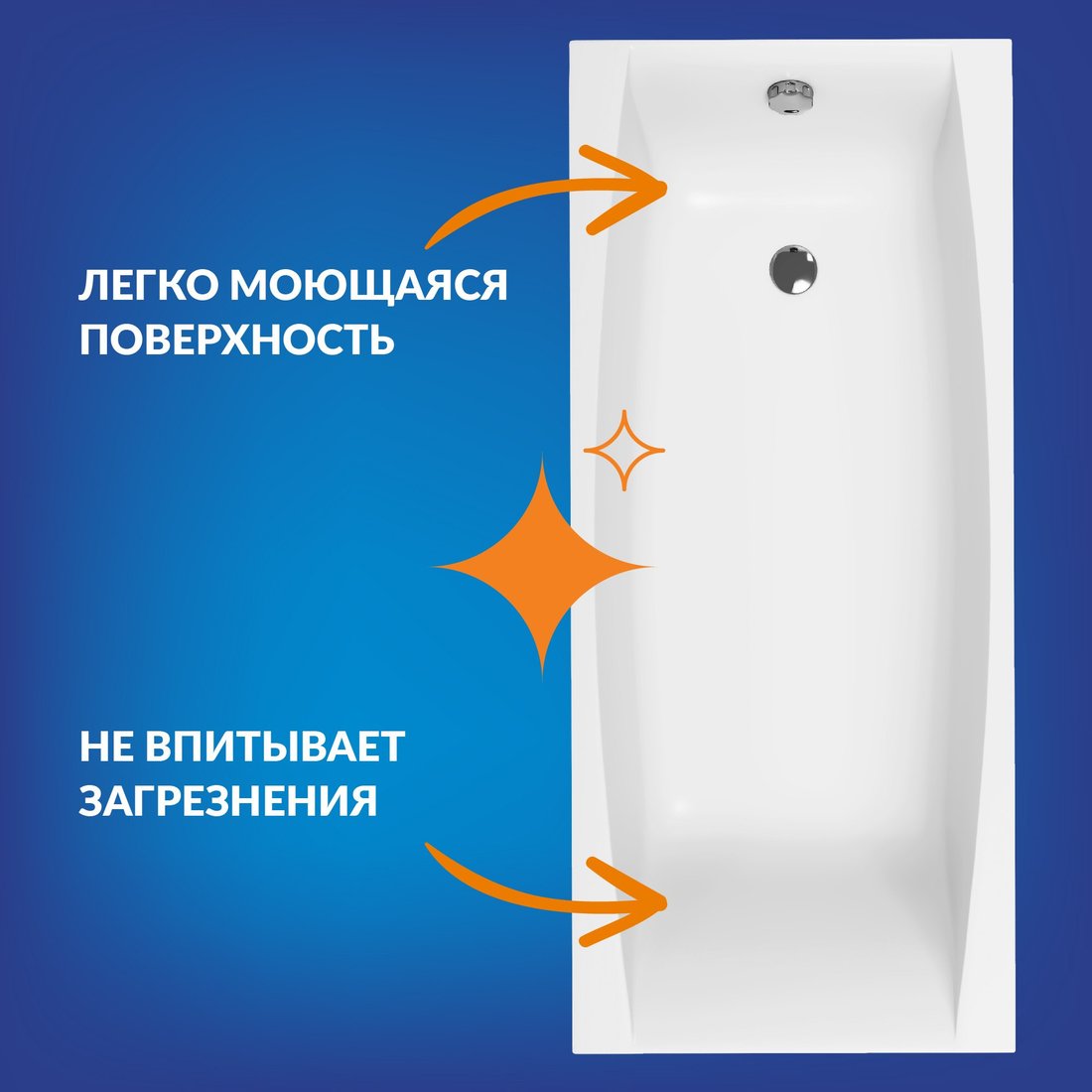 Ванна Cersanit Virgo 170x75 с ножками со смесителем Brasko (с сифоном Prime черным)