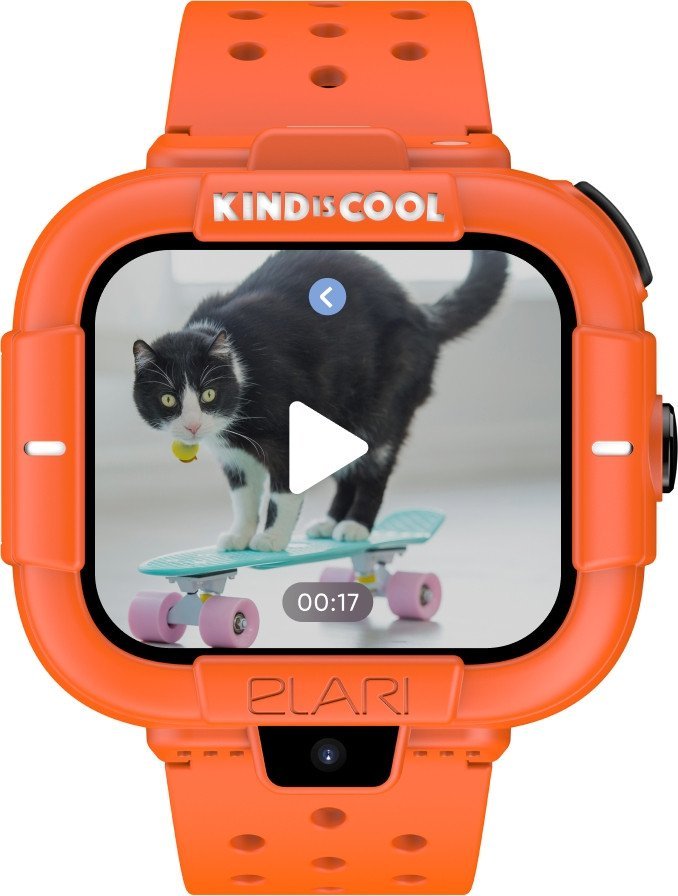 Детские умные часы Elari KidPhone MB (оранжевый)