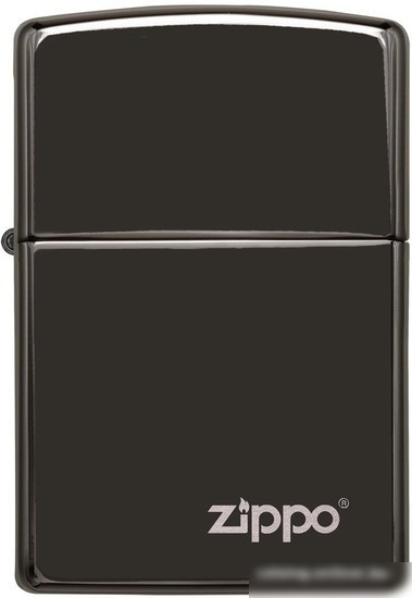 Зажигалка Zippo Ebony Zippo Logo [24756ZL-000003]