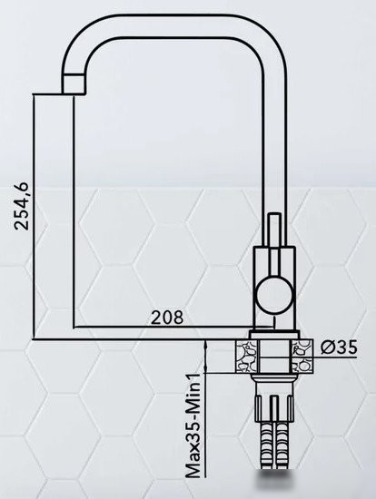 Смеситель AV Engineering AVZAR4-B304BK-737