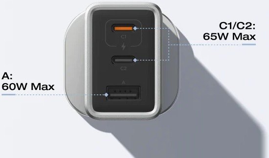 Сетевое зарядное EcoFlow Rapid GaN Charger 65W
