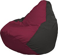 Кресло-мешок Flagman Груша Медиум XL Г1.1-299 (бордовый/чёрный)