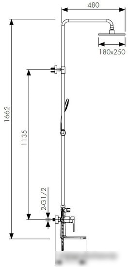 Душевая система Kaiser Linear 59182