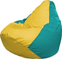 Кресло-мешок Flagman Груша Мега XXXL Г3.1-264 (желтый/бирюзовый)
