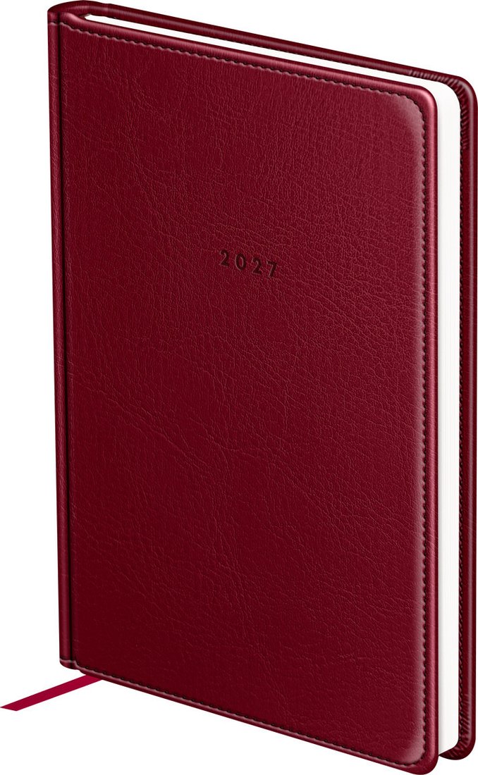 Ежедневник BG Nebraska. Dark Red 2027г DdА5_68183 (176л)