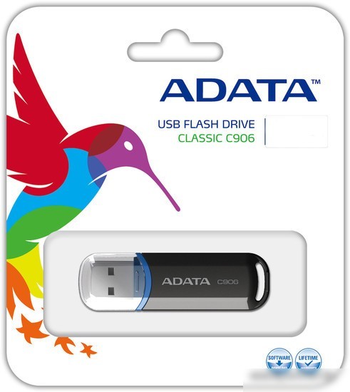USB Flash A-Data C906 32 Гб Black (AC906-32G-RBK)