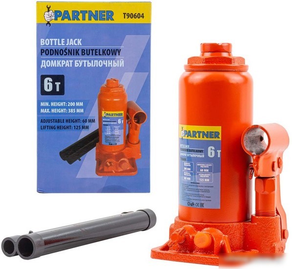 Бутылочный домкрат Partner PA-T90604 (6т)